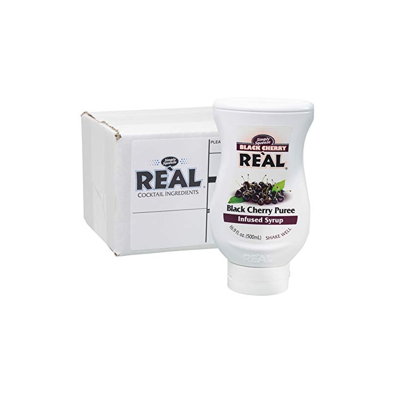 Black Cherry Reàl, Black Cherry Puree Infused Syrup, 16.9 FL