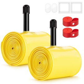2-PCS 29" Ultralight TPU Bike Tubes 29 X 1.90/2.30 AV Schrader Valve 29" Bicycle Tubes with Rim Strips Compatible with 29x1.90 29x1.95 29x2.0 29 x 2.10 29x2.125 29x2.20 29x2.25 29x2.30 Tire Tubes