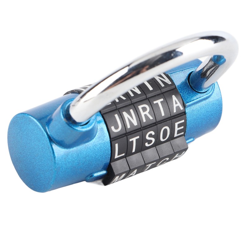 5 Dial Digit Code Combination Padlock Travel Suitcase Gym Locker