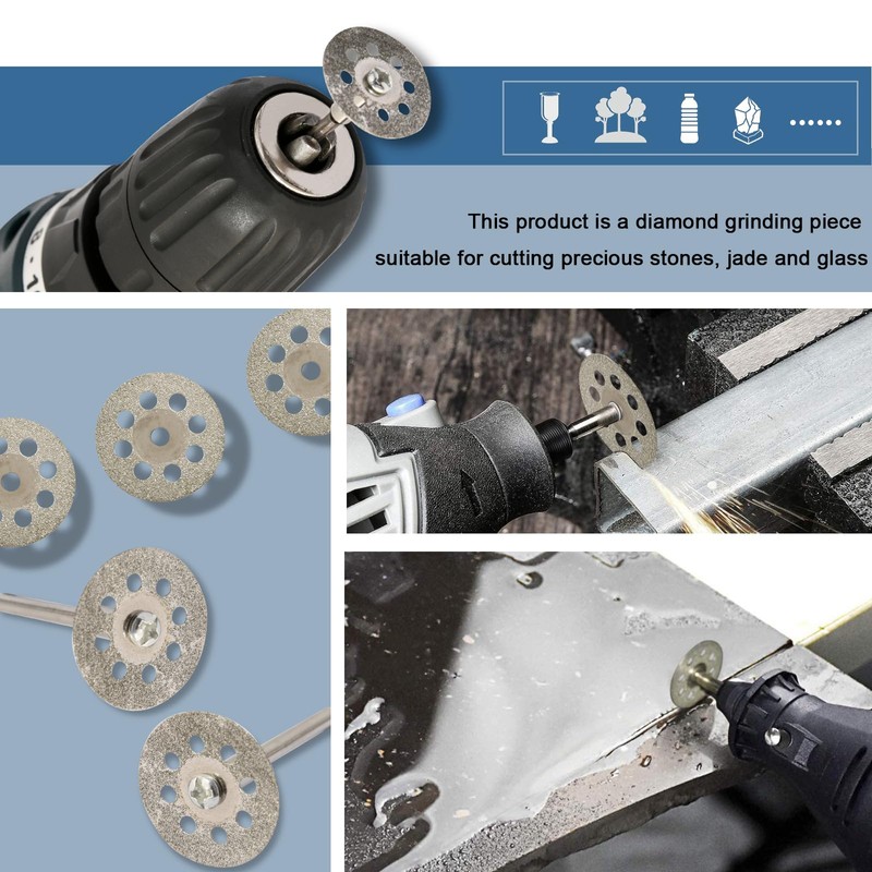 Diamond Grinding Bit Set Stone Carving Set Hakkin 30Pcs Diamond