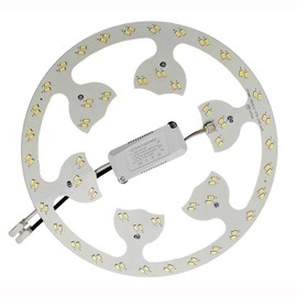 Zhairdalstar 24W LED Flush Mount Ceiling Fan Ring Light Kit Replacement,Retrofit LED Light Engine Panel, 3 CCT: 3000K 4500K 6000K