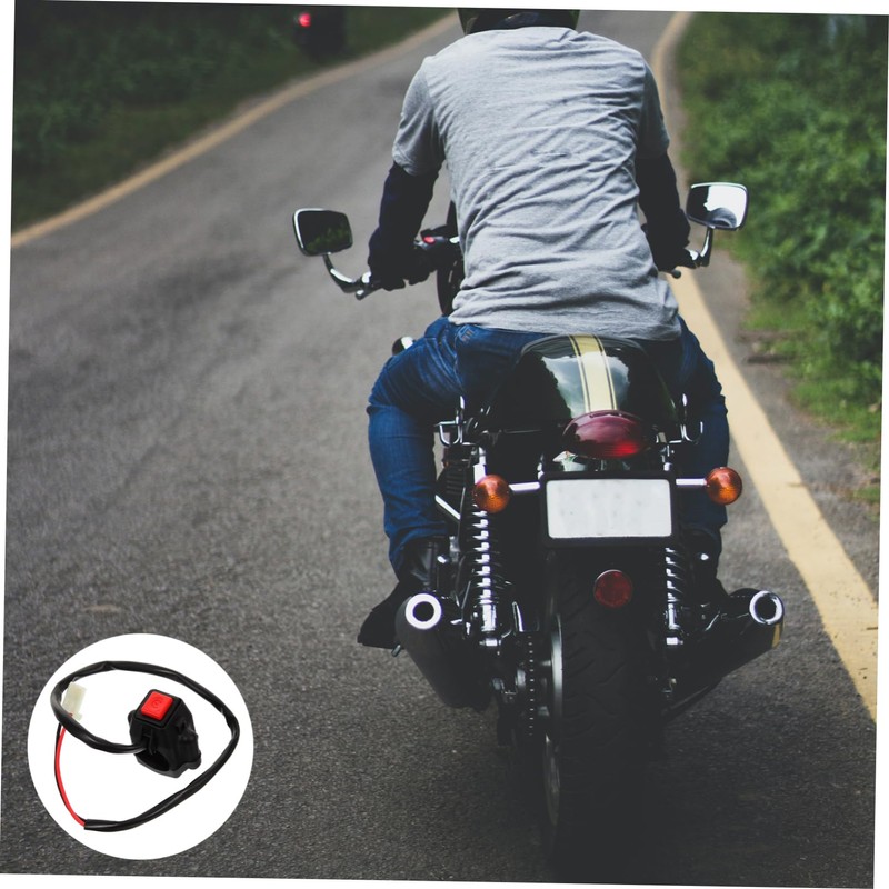 ULTECHNOVO Motorcycle Handlebar Remote Starter Ignition Button for Enhanced Performance