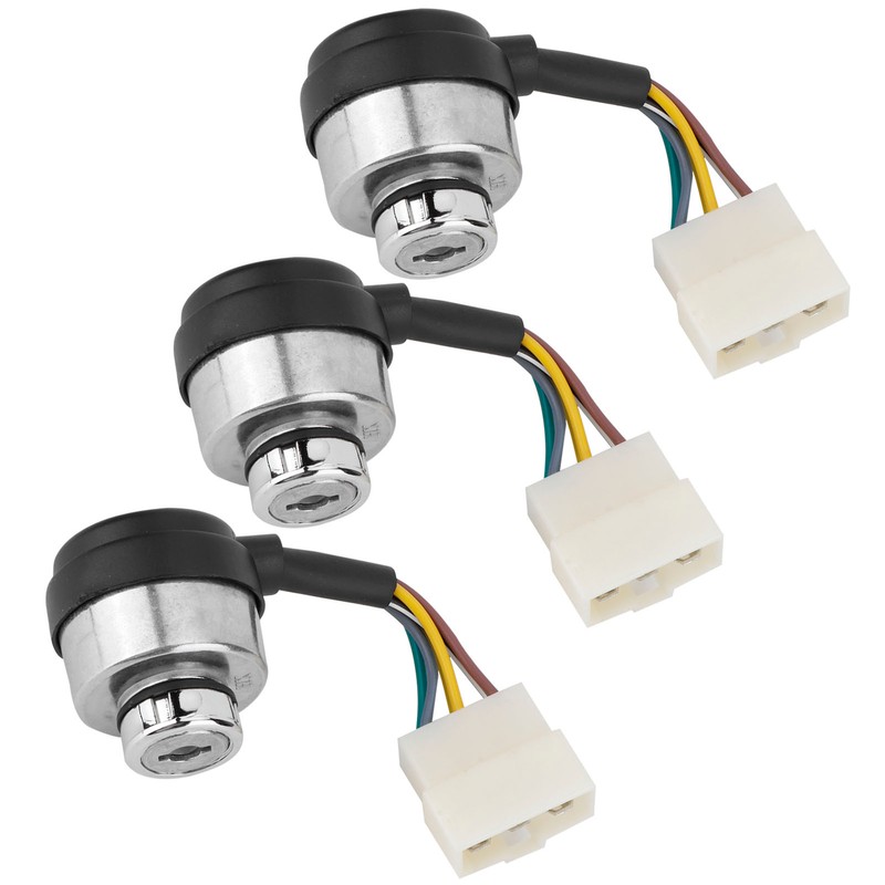 3Set 6 Wire Ignition Switch with Key for 188F/GX390/190F/GX420 Gasoline