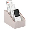 Rose Gold Edge Inlaid Leather Desktop Organizer, Remote Control Holder,Nightstand