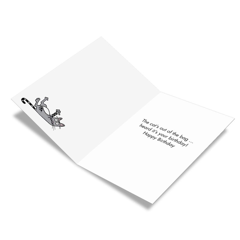 NobleWorks - 1 Happy Birthday Cartoon Greeting Card - Funny