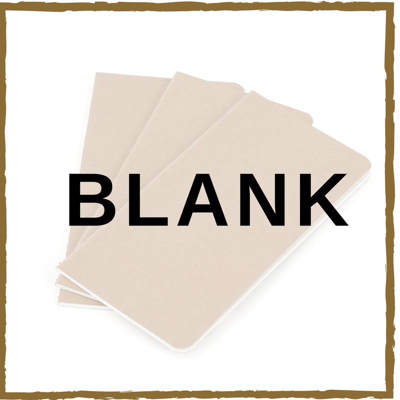 Wanderings Large Blank Travelers Notebook Insert/Large Journal Refill | 7"