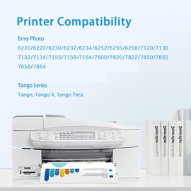 64XL Ink Cartridge Combo Pack Replacement for HP Ink 64 64xl for hp 64 Ink cartridges Black/Color Combo Pack Works with HP 7855 7858 7800 7155 7100 6255 6252 7158 7164 Tango Printers(2-Pack)