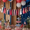 Upfirst 4th of July Patriotic Fabric Garland Banner
