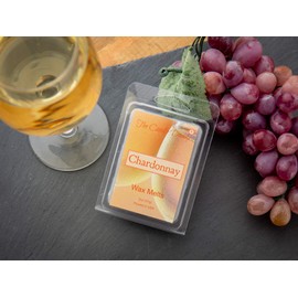 Chardonnay - White Wine Champagne Scented Melt- Maximum Scent Wax Cubes/Melts- 1 Pack -2 Ounces- 6 Cubes, Gift for Women, Men, BFF, Friend, Wife, Mom, Birthday, Sister, Daughter, Winery