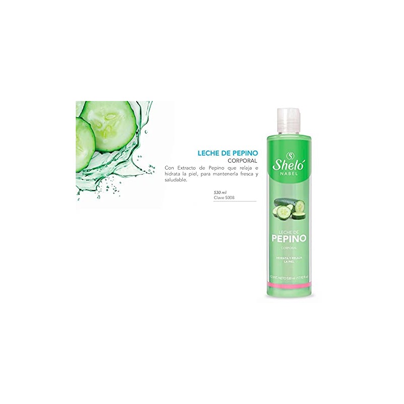 Crema Corporal Leche De Pepino 530ml Humecta Y Purifica