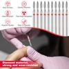 10 Pcs Flame Bit for Nail Drill Professional Cuticle Nail