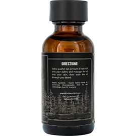 Live Bearded: Beard Oil - Straight Up - Premium Beard and Skin Care with Jojoba Oil - 1 fl. oz. - Beard Itch and Dry Skin Relief - Handcrafted with All-Natural Ingredients - Made in the USA