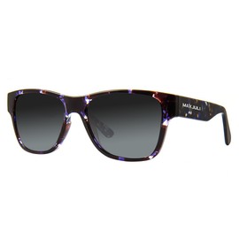 MAXJULI Polarized Oversized Sunglasses for Women Classic Square Style UV400 Protection Fashion Driving Sun Glasses 8819 Blue Tortoise Frame/Gradient Grey Polarized Lens