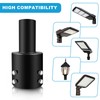 Koiyingnote 4 Inch Round Pole Tenon Adapter for Light Pole,