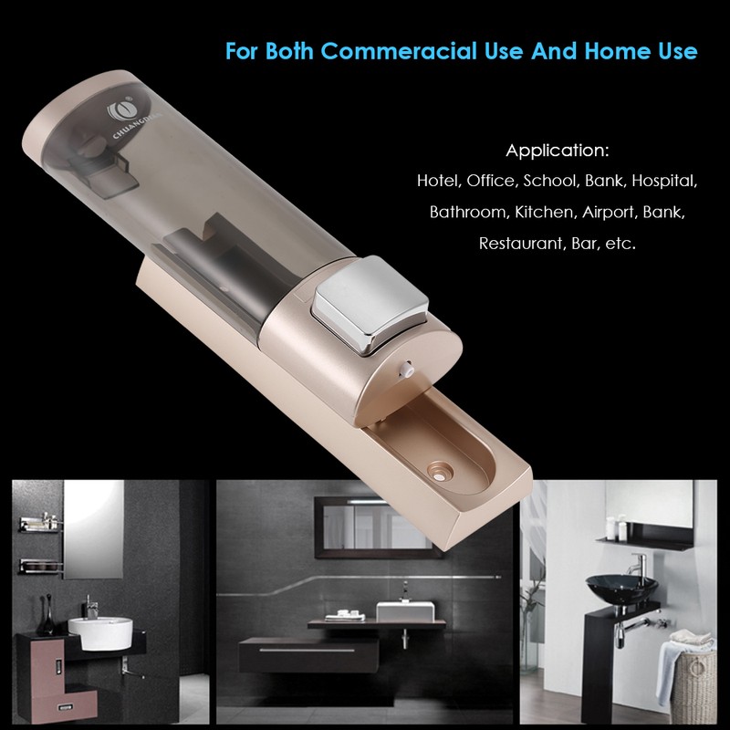 CHUANGDIAN Manual Hand Soap Dispenser with Double Sided Foam Tape