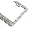 BLVD Rhinestone Unbreakable License Plate Frames Crystal Glitter Label Car