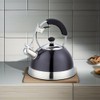 3077-BK Uniware Heavy Duty Stainless Steel Whistling Kettle (Black)