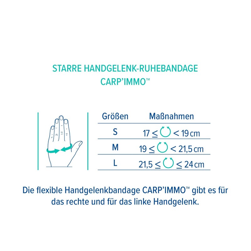 Epitact Carpal Tunnel Orthosis - Carp'IMMO - Left Hand -