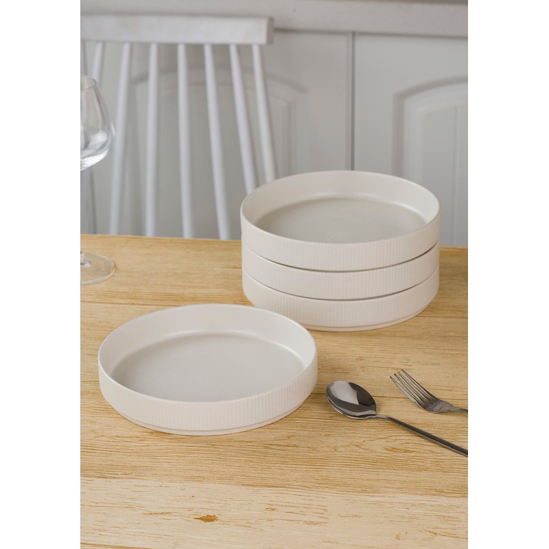 famiware Star 7.5" Pasta Bowls Set, Salad Bowl Set of