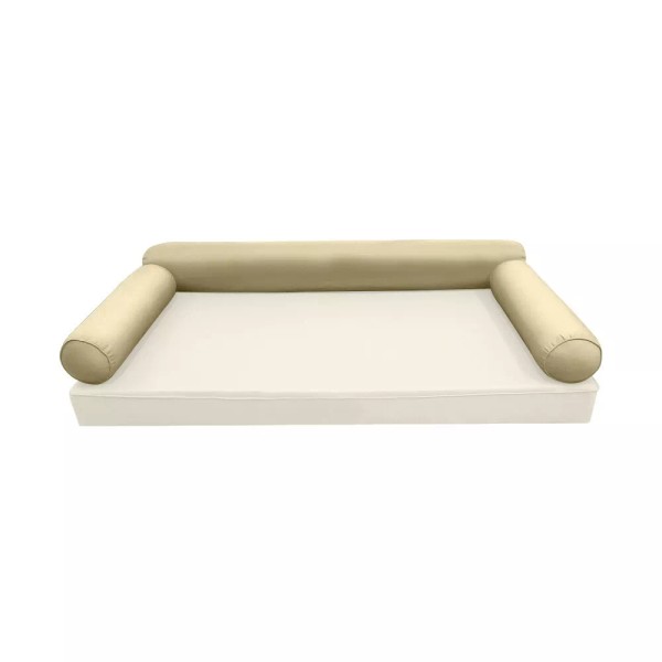 Unbranded Style6 TwinXL Size Pipe Trim Bolster Pillow Cushion Outdoor