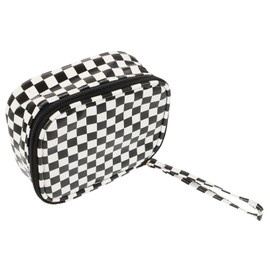 VICASKY Women Purse Compact Plaid Makeup Lipstick Zipper Bag for Sanitary Pads Keys and Stylish Mini Cosmetic Storage for Everyday Use
