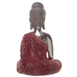 Puckator Thai Buddha Figurine-Metallic Meditation (1 Supplied), Resin, Multi, Height 21cm Width 14cm Depth 10cm