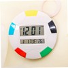 CORHAD Digital Hanging Clock with Temperature and Humidity Simple Round