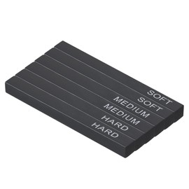 PATIKIL Compressed Charcoal Sticks, 6 Pack Soft/Medium/Hard Grade Art Supplies Sketch Square Stick for Artist Drawing Sketching Shading Painting, Black