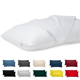 Flowen Pillow Covers, Decorative Pillows for Sofa/Bed, Premium Cotton Sateen, Super Soft Fabric, Resistant, Hypoallergenic, Anti-Dust Mite Fabric, with Concealed Zip, Fully Washable, 50 x 75 cm, Set