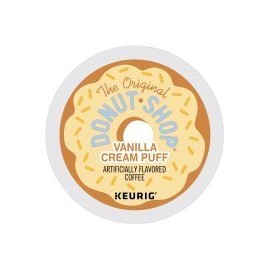 The Original Donut Shop Vanilla Cream Puff Keurig Single-Serve K-Cup Pods, Medium Roast Coffee, 18 Count