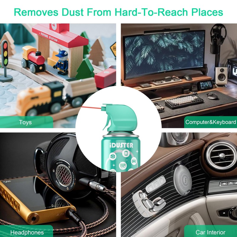 Canned Air Duster Spray for Computers - 3.5oz Keyboard Cleaner,