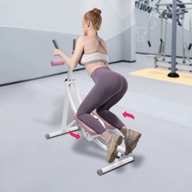 GMSLuu Ab Workout Equipment, Foldable Abdominal Exercise Equipment,330lbs Weight Capacity Ab Machine Full Body Workout for Home Gym. (Pink)