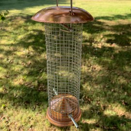 Copper Style Hanging Wild Bird Nut Feeder