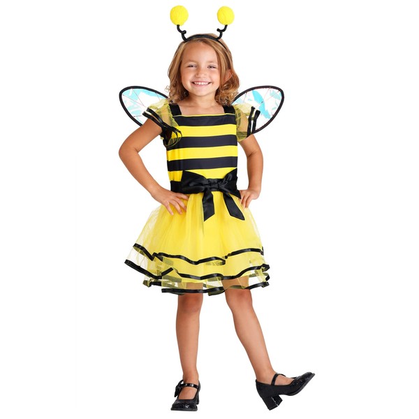 Little Bitty Bumble Bee Costume for Girls Bumblebee Costume Kids Outfit Medium