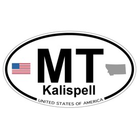 US Decal, Inc. Kalispell, Montana Oval Sticker