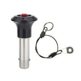 Generic Stainless Steel jaw Handle Locking pin with axial Locking Pawl pin Tongue Quick-Release pin with Safety Rope (Diameter:15/32in(12mm), Clamping Length：2-3/8in(60mm)), sliver