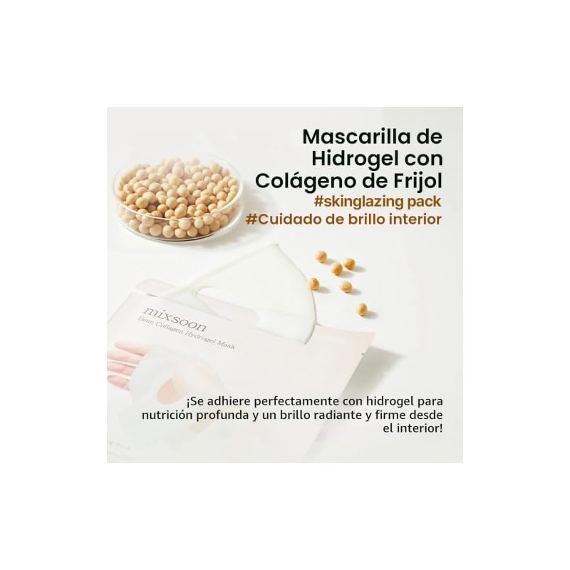 mixsoon Bean Collagen Hydrogel Mask - Mascarilla Facial de Hidrogel