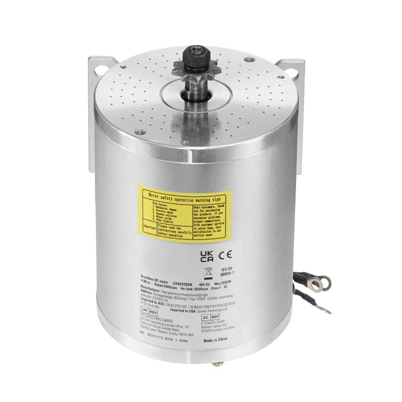 48V 2000W Electric Brushless DC Motor Kit with Speed Controller