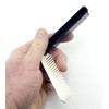 A191 Small Travel/Pocket Folding Plastic Dual Colour Hair Brush/Comb -