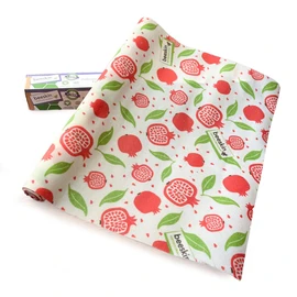 beeskin Beeswax Cloth Roll for Keeping Food Fresh & Storing Food - Flexible Cut to Size Wax Paper - 30 x 95 cm (Pomgrenate)