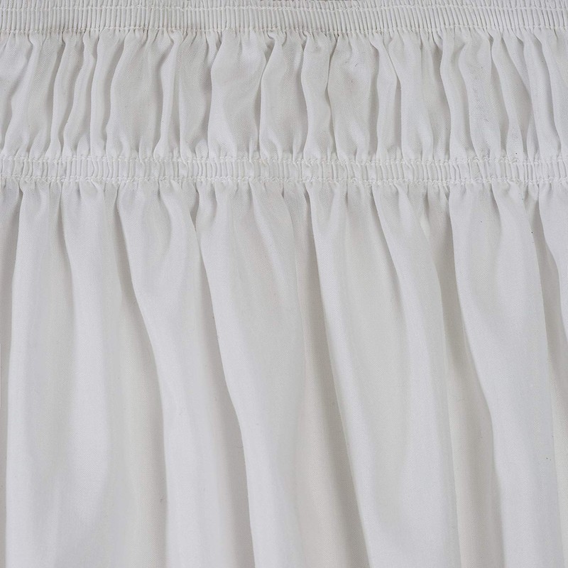 Elegant Décor 100% Egyptian Cotton Around Luxurious Bed Skirt, Elastic