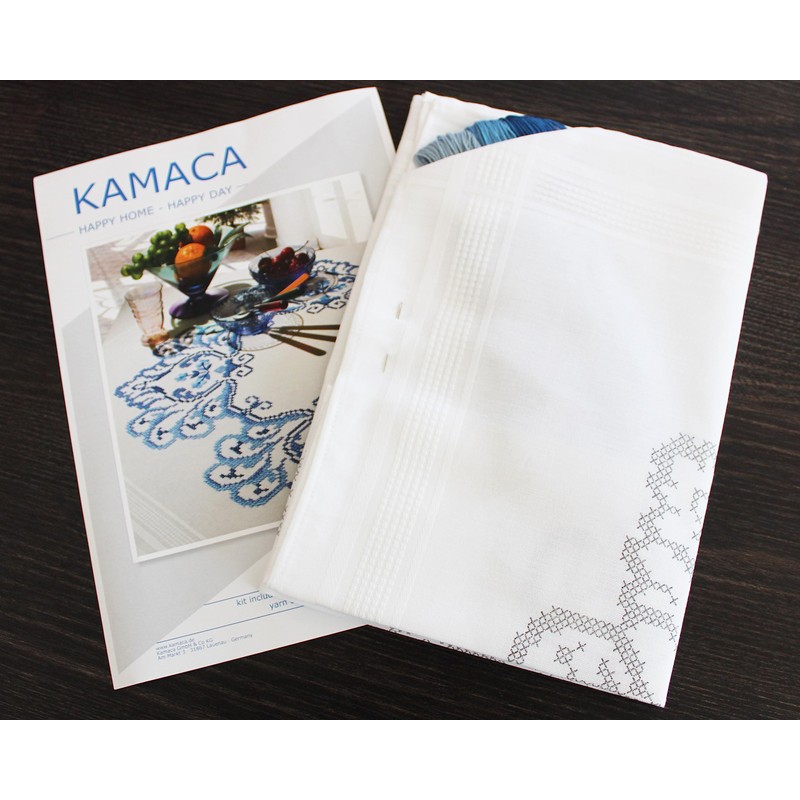 KAMACA Embroidery Kit, Cross Stitch Pre-Drawn Cotton, Complete Embroidery Set