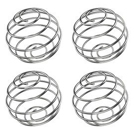 CYMYGS 4-Pack Stainless Steel Bottle Mixer Ball, Milkshake Protein Shaker Ball, Stainless Steel Balls Mixer Bottles, Smoothies & Shakes, Durable Whisk Balls for Gym, Home & Travel Use