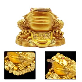 DVOFU 3Pieces Feng Shui Money Frog Set Chinese Gourd Keychains Money Frog Chinese Knot Lucky Coins for Wealth and Success Prosperity Home Decoration Gift