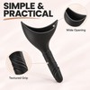 Female Urination Device for Standing Convenience – Black Portable Silicone