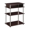 Convenience Concepts Designs2Go No-Tools Printer Stand with Shelves in Espresso