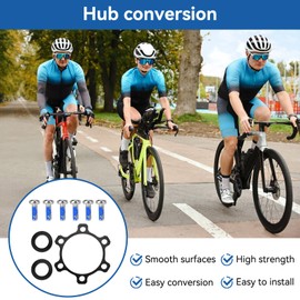 Jwthee Hub Conversion, Boost Adapter Aluminium Alloy Bike Boost Hub Conversion Adapter Front 100 x 15 to 110 x 15 Rear 142 x 12 to 148 x 12 (After 142 x 12 to 148 x 12)