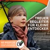 STYNGARD Regenschirm Kinder mit Sicherheitsreflektoren - Regenschirm Kinder Schulranzen Modell