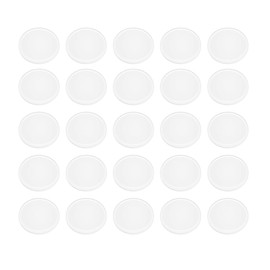 Glass Table Top Anti Slip Pad, Non-Adhesive Desk Rubber Spacer, Under Glass Pad 25PCS