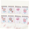 Operitacx 8pcs Escritorios Portable Notepad Floral Notebook Mini Ruled Lined